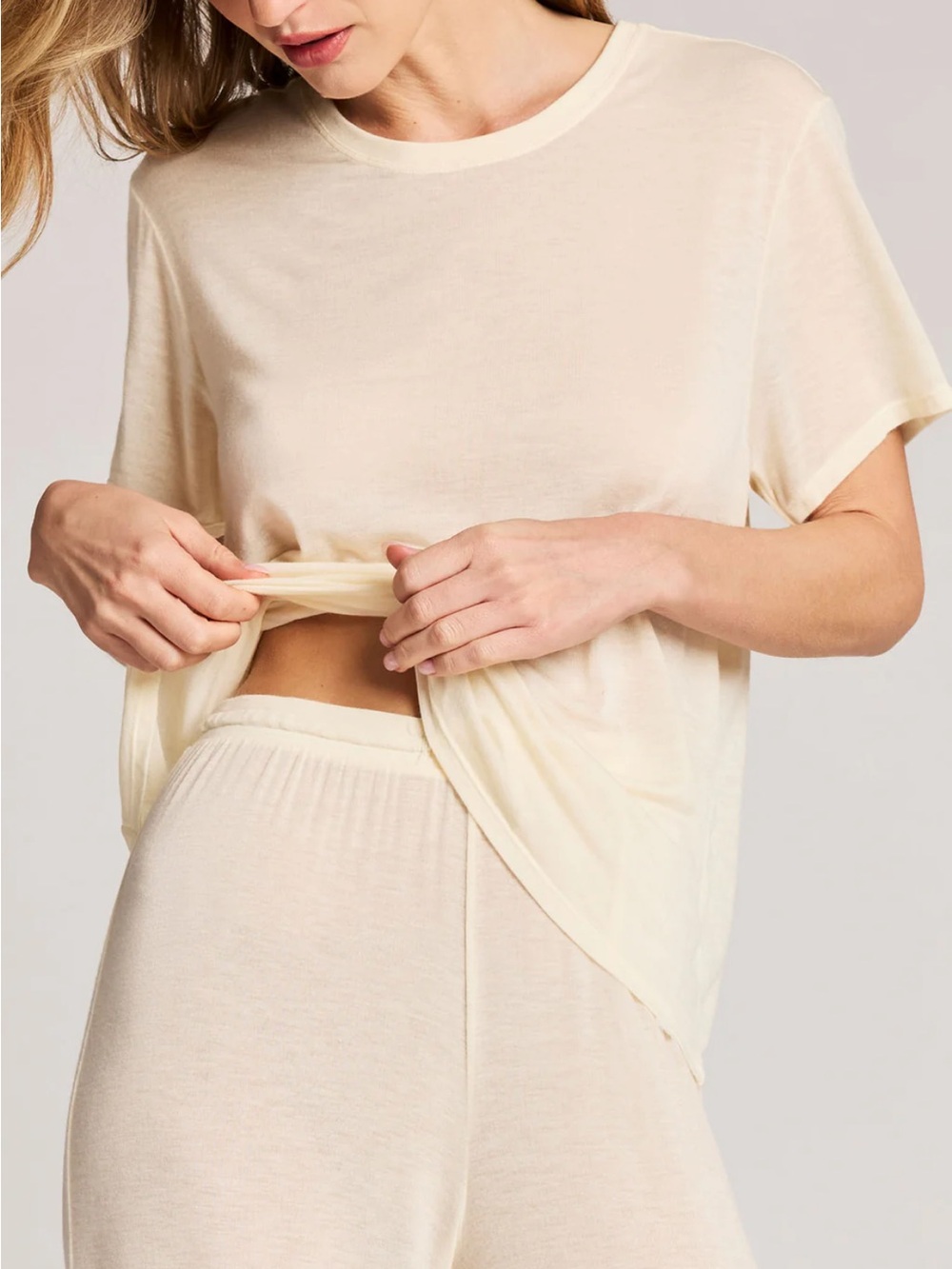 Negative Underwear Fino Featherweight Cashmere Boyfriend Tee - NWT